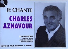 3137990009861-Je chante Charles Aznavour. 25 chansons paroles seules avec accords pour tous in